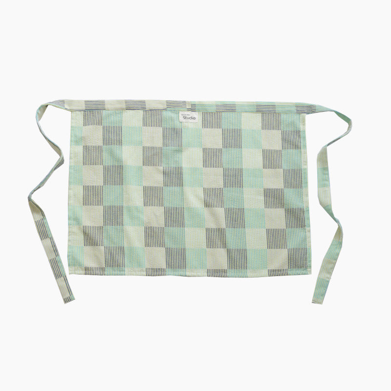 Pure Cotton Half-Body Stripe Kitchen Waist