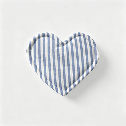 Lightweight Cotton Fabric Heart-Shaped Coaster