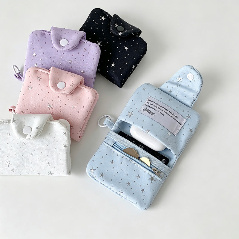 Pastel Star Plush Pouch