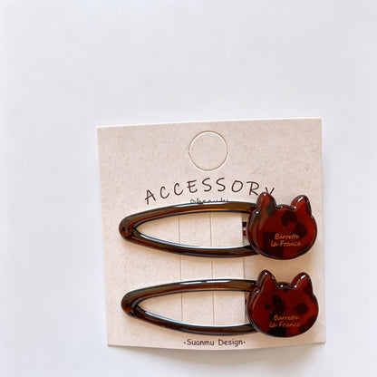 Tortoiseshell Acetate BB Hair Clips