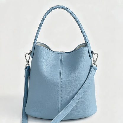Color Block Bucket Handbag