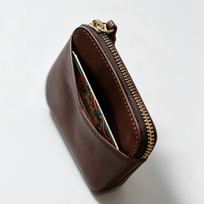 Faux PU Mini Zipper Coin Purse