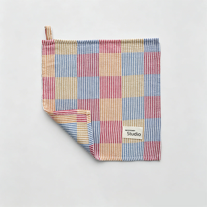 Polished Cotton Checkered Plaid Napkin Table Cloth
