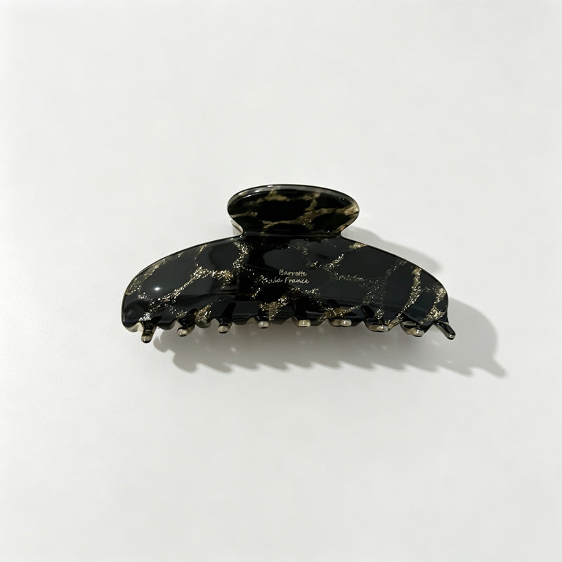 Leopard Marble Acetate Hair Claw
