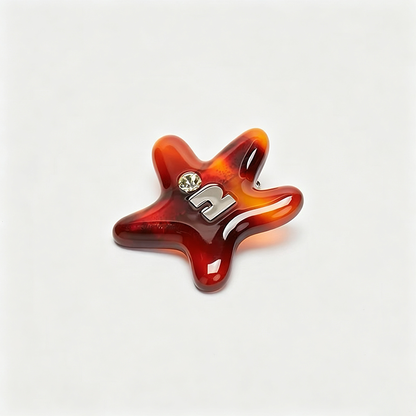Starfish Shape Rhinestone Hair Clip