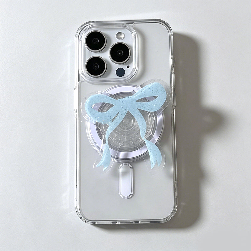 Lovely Ins Glitter Bow Magsafe Magnetic Pop Socket