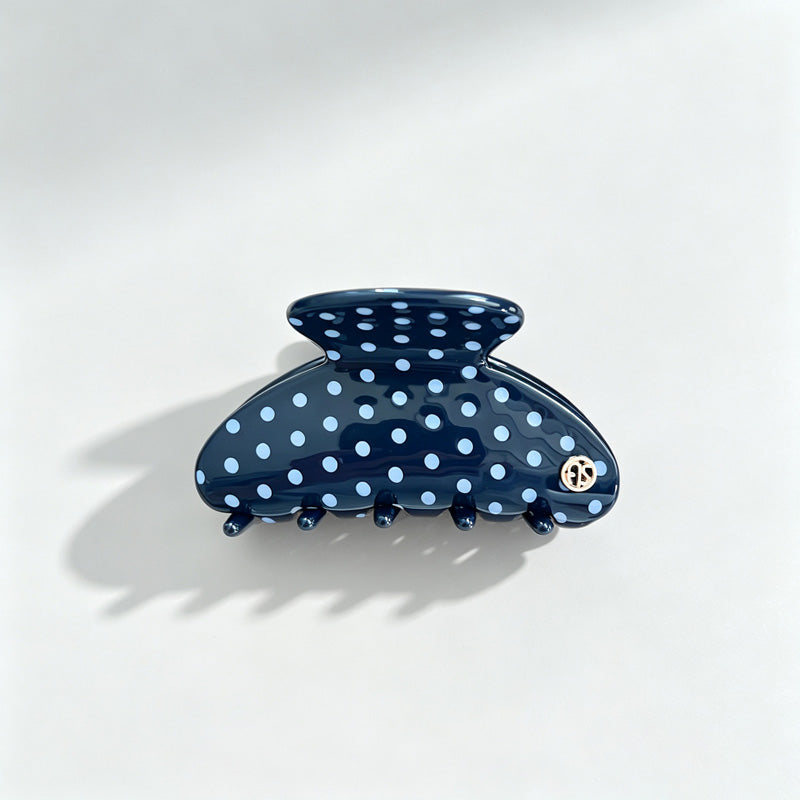 Polka Dots Fan Shaped Hair Claw