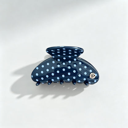 Polka Dots Fan Shaped Hair Claw