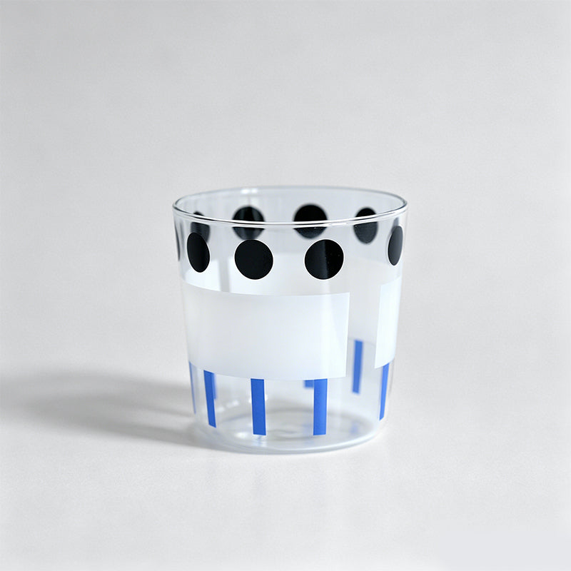 Retro Polka Dot & Stripe Painted Cup