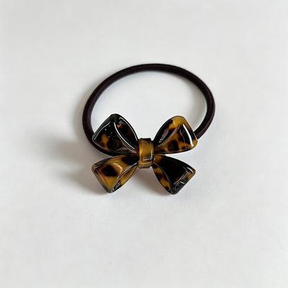 Acetate Bow Hair Elastic Hair Tie