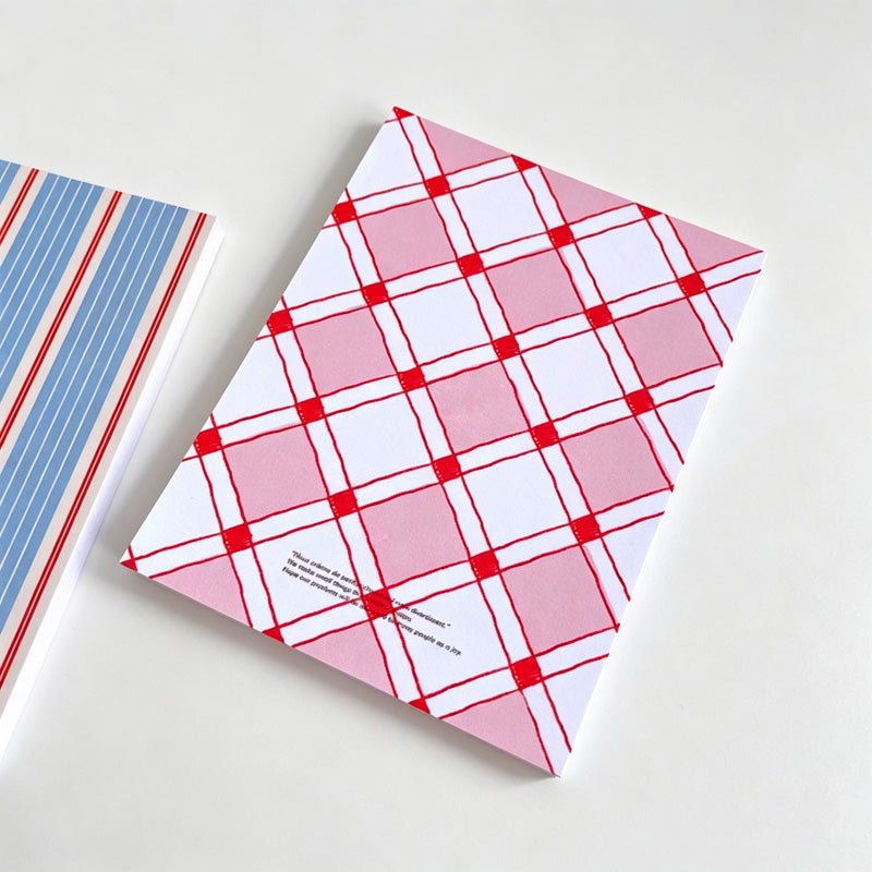 Geometric & Cherry Print Non-Sticky Notes