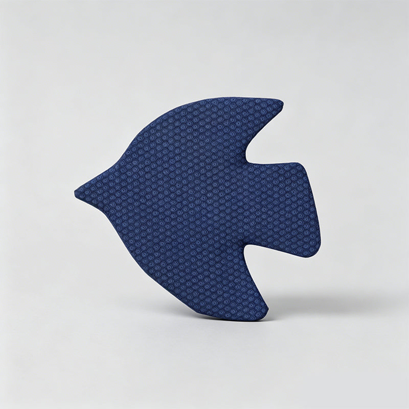 Decorative Cotton Blend Bird-Shaped Floral Fabric Coaster