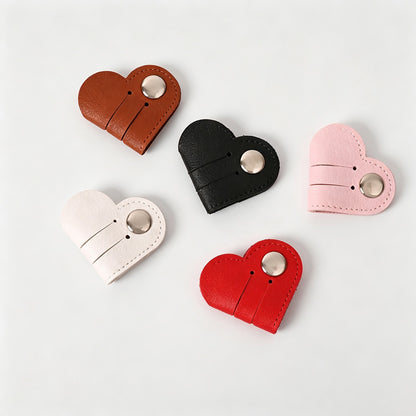 Heart Faux PU Cable Winder