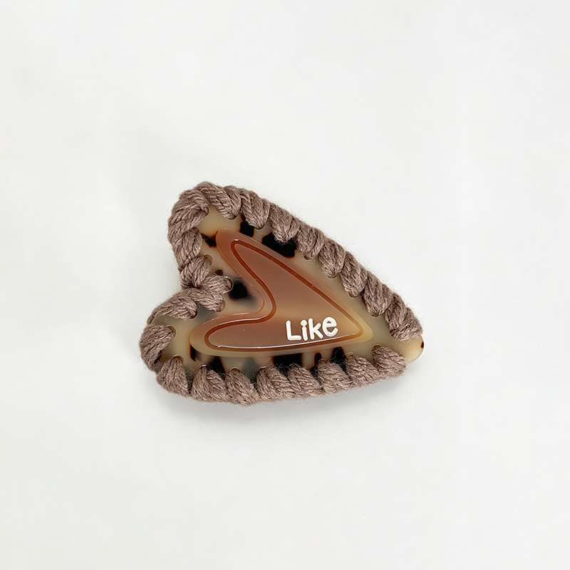Colorful Yarn Edge Acetate Hair Barrettes