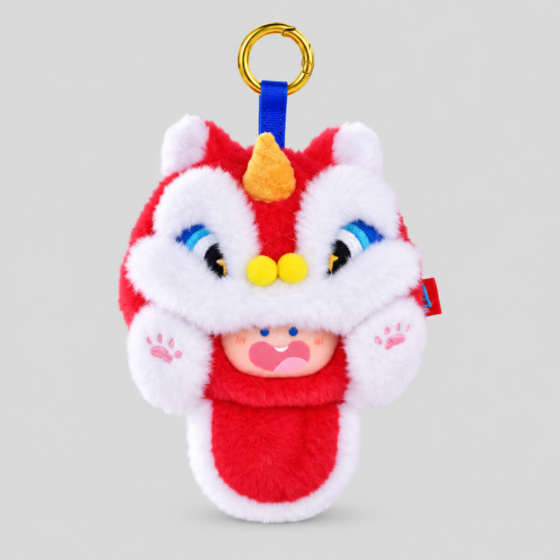 Plush Doll Earphone Keyring Coin Pouch