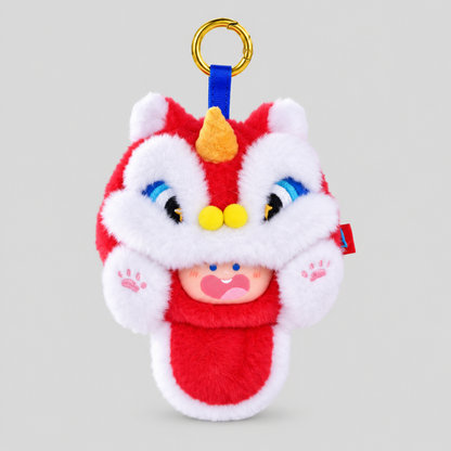 Plush Doll Earphone Keyring Coin Pouch
