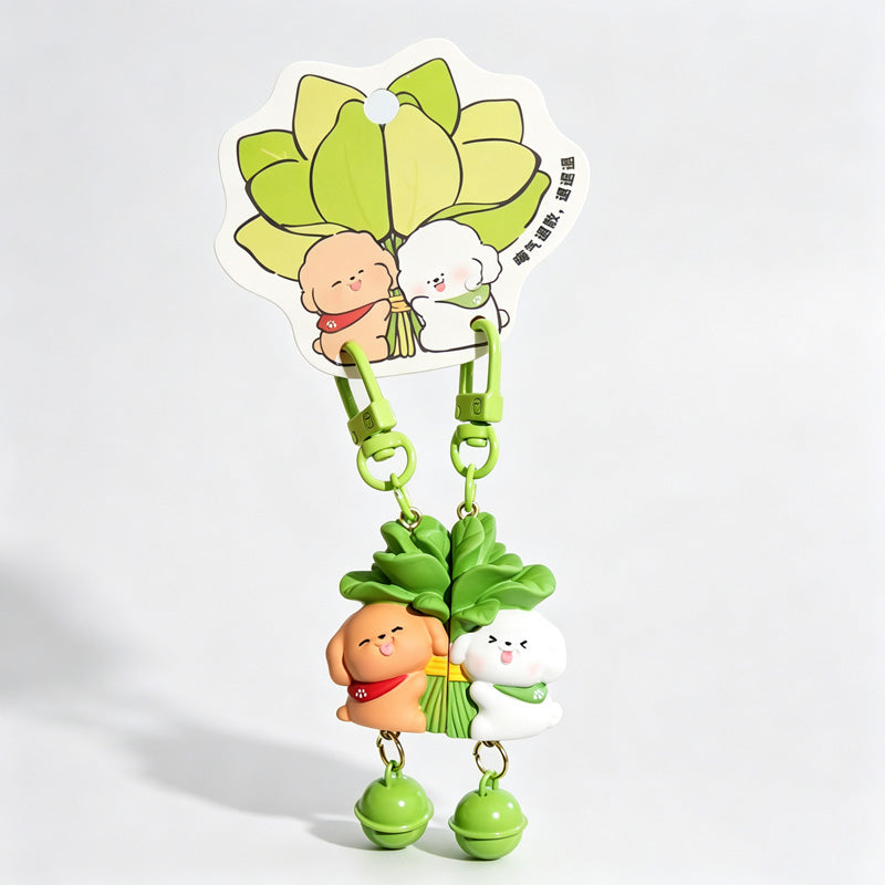 Magnetic Pair Resin Animal Keychain Set