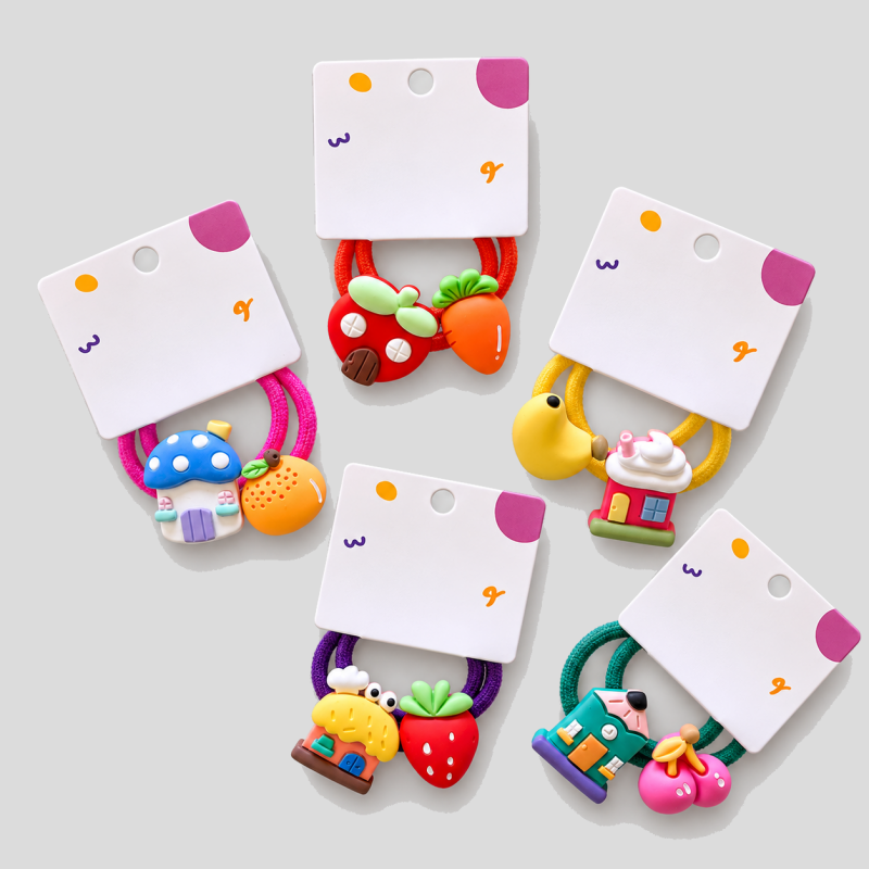 House Fruit Shape Hair Ties