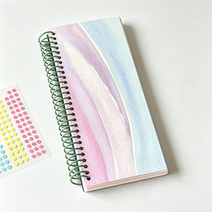 Watercolor Print Spiral Bound Notebook