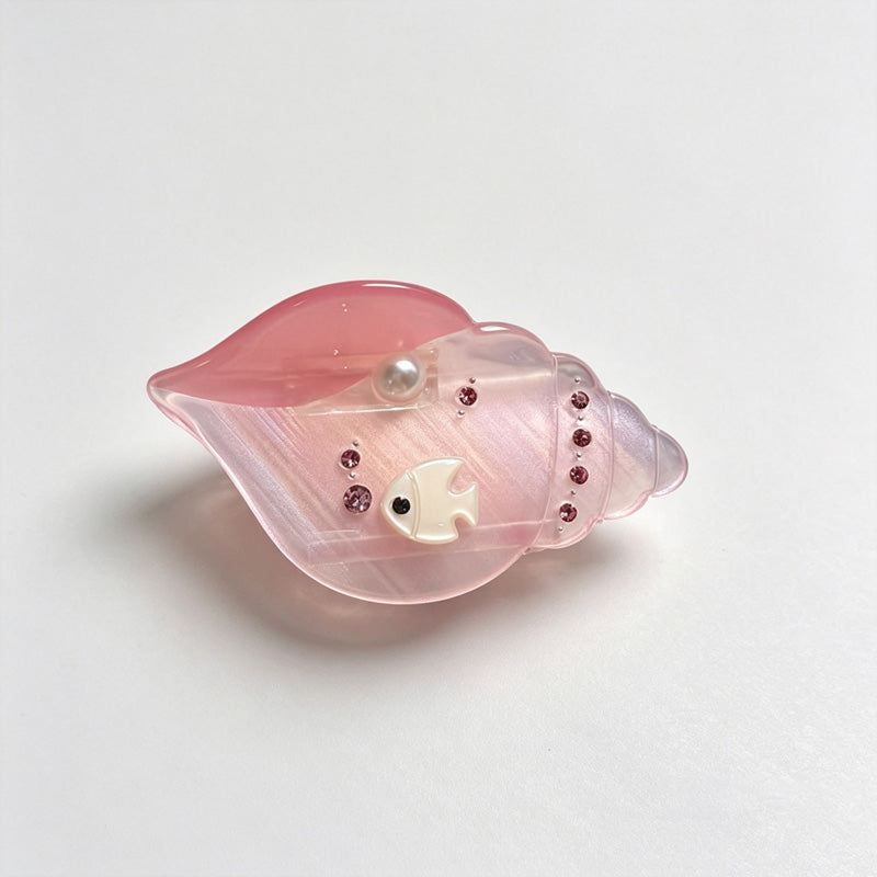 Ocean Star Conch Acrylic Hair Claw