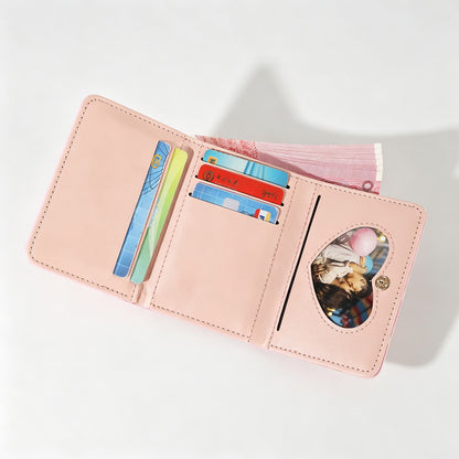 Polka‑Dot PU Small Wallet