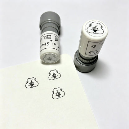 Mini Cat Self‑Inking Round Stamp