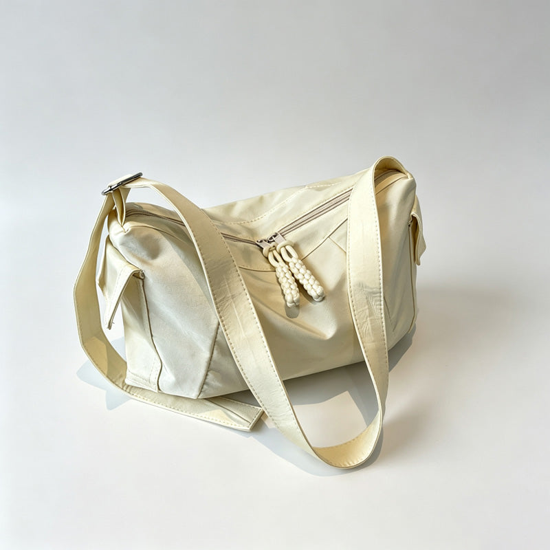 Canvas Drawstring Crossbody Bag