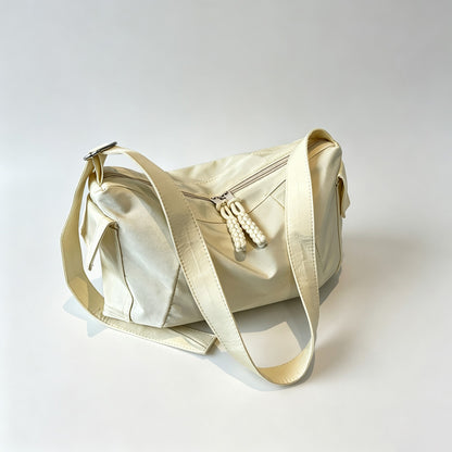 Canvas Drawstring Crossbody Bag