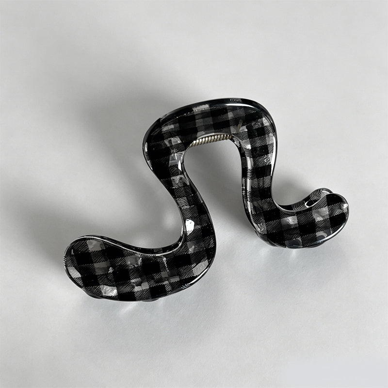 Plaid Claw Clip