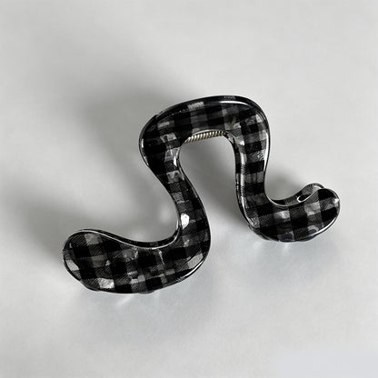 Plaid Claw Clip