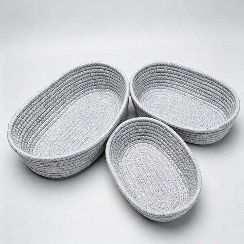 Oval Cotton Rope Woven Storage Basket