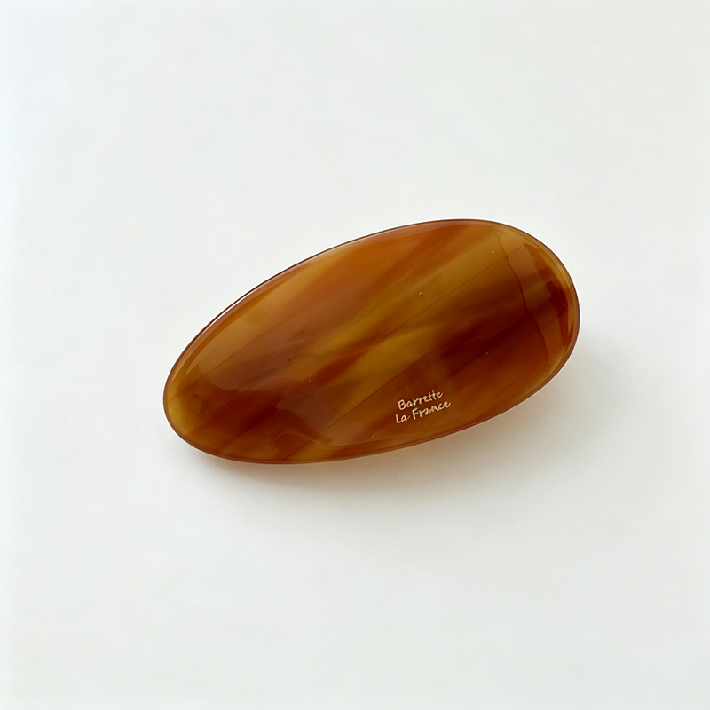 Oval Acetate Spring Hair Barrette
