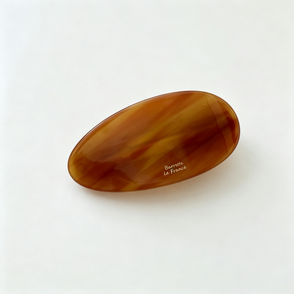 Oval Acetate Spring Hair Barrette