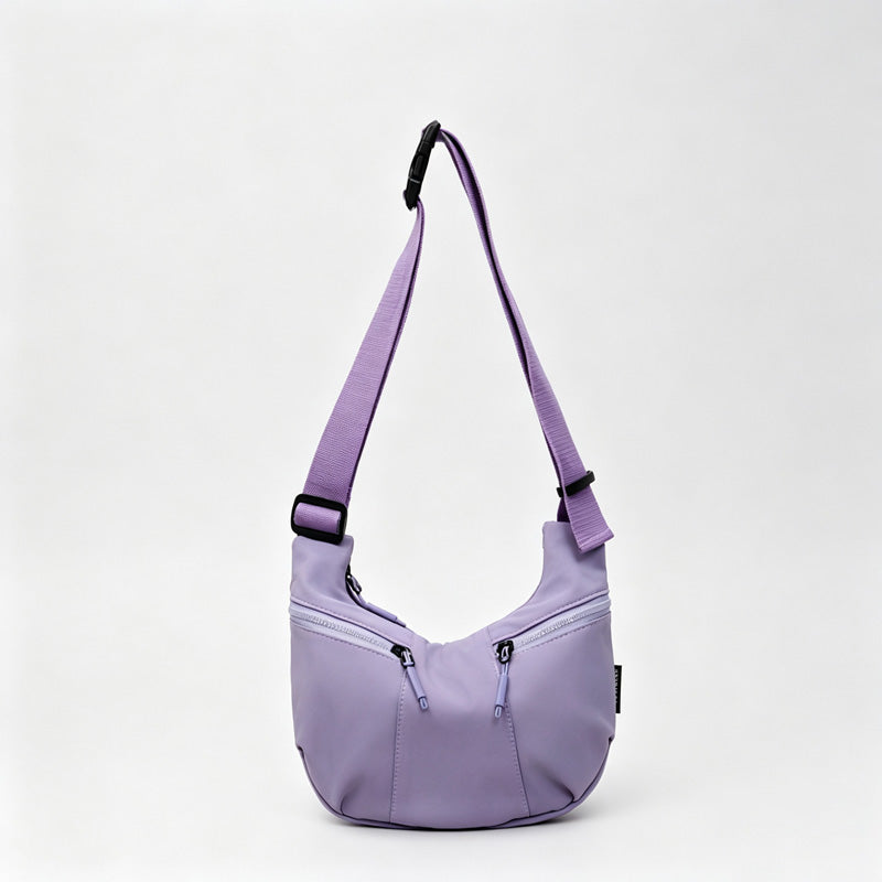 Crescent Nylon Hobo Crossbody Bag