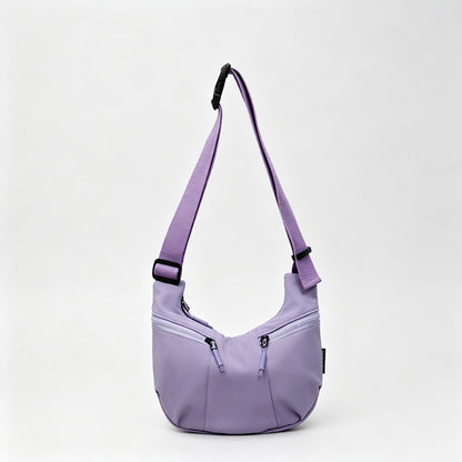 Crescent Nylon Hobo Crossbody Bag