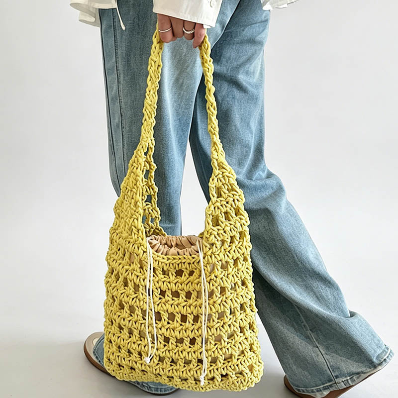 Refined Large Woven Straw Daily Tote Fashion Bag