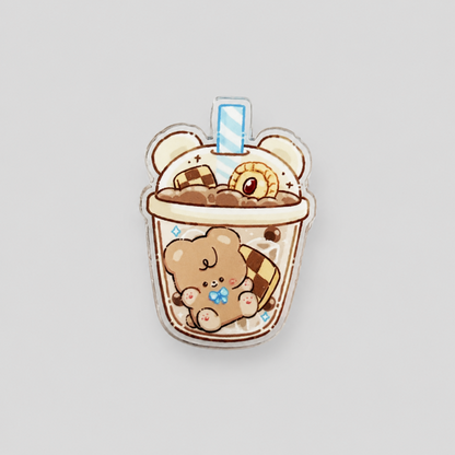 Milk Tea Cup Animal Paper Clip