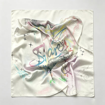 Print Square Head Neck Scarves