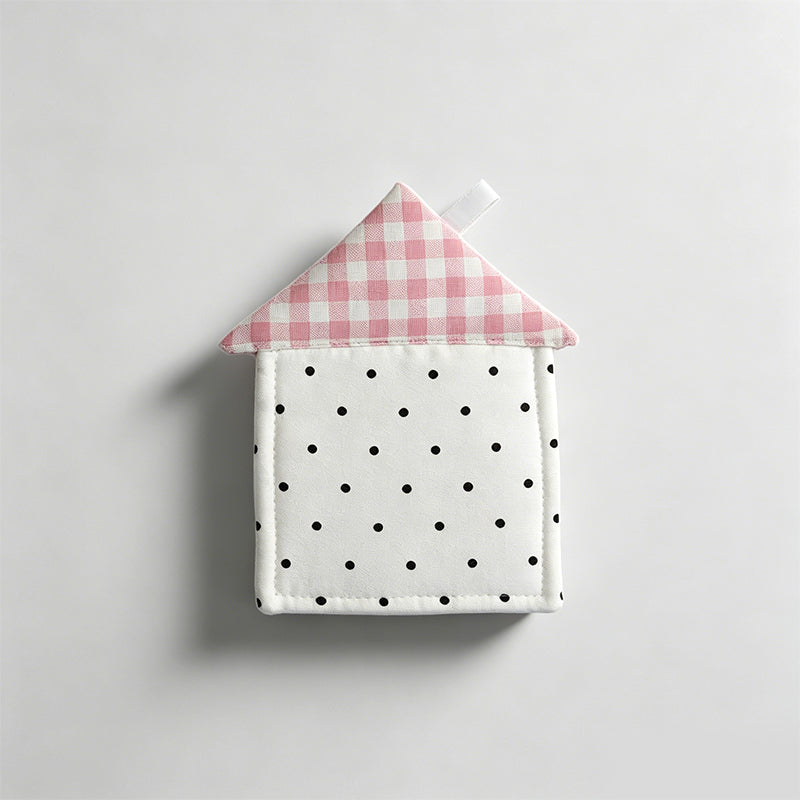 House Shaped Padded Fabric Heat Resistant Coaster