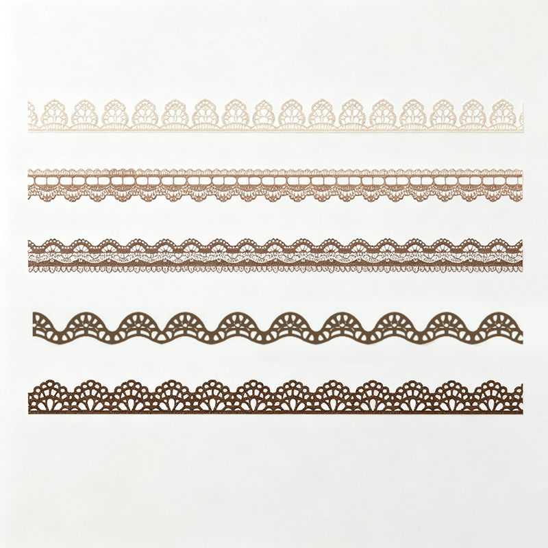 Lace Border Sticker Strips Set