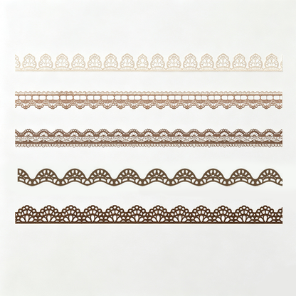 Lace Border Sticker Strips Set