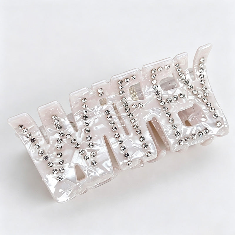 Bride Word Claw Clip