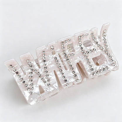 Bride Word Claw Clip