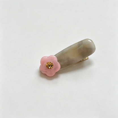 Flower Oval Duckbill Hair Clips