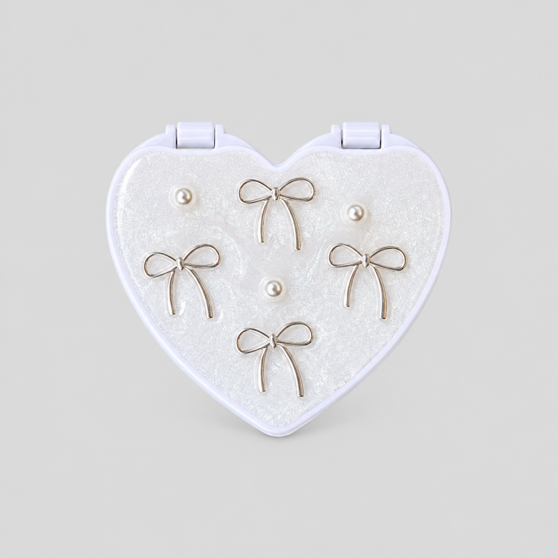 Heart Shape Mirror Phone Charms