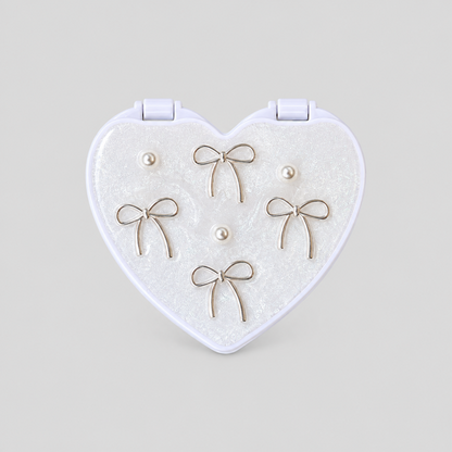 Heart Shape Mirror Phone Charms