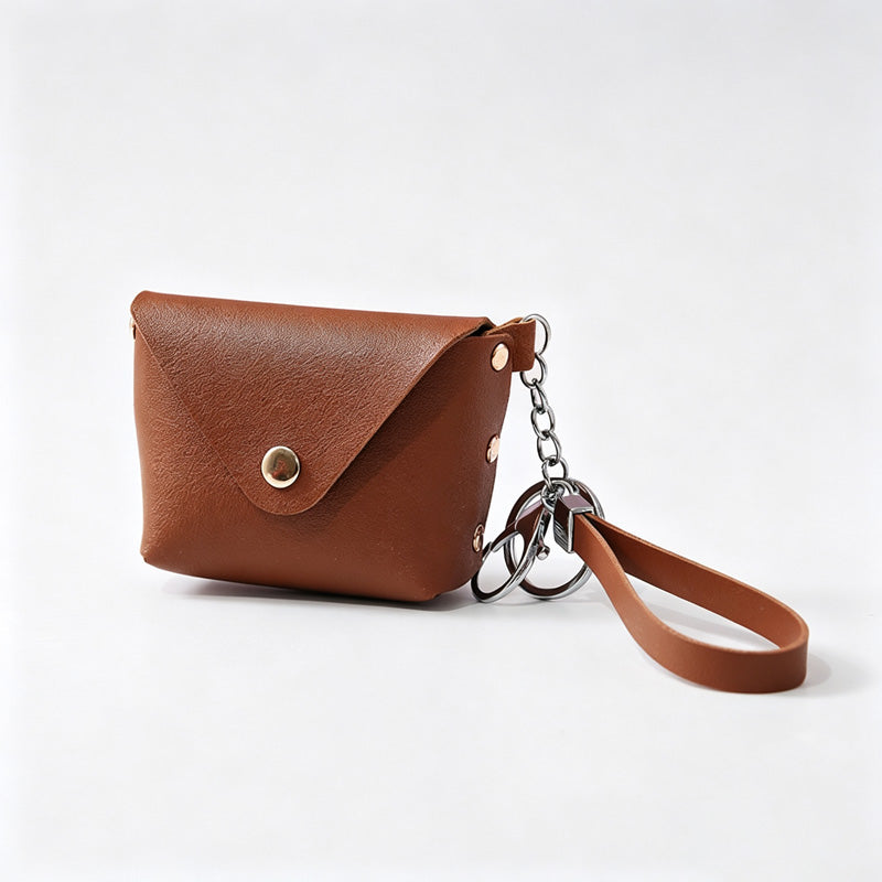 Mini Coin Storage Pouch Keychain