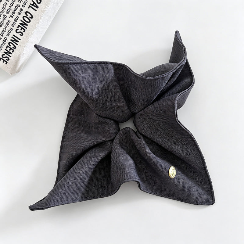 Stripe Square Scarf Scrunchie