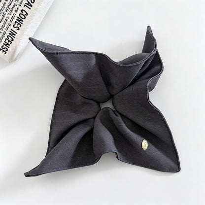 Stripe Square Scarf Scrunchie