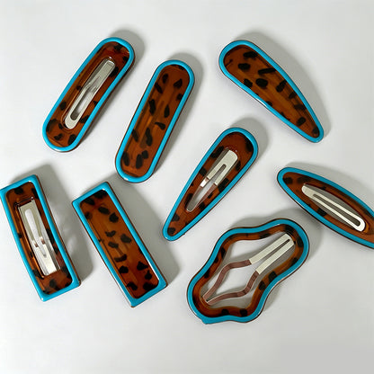 Bold Contrast Leopard Pattern Wave Daily BB Clip